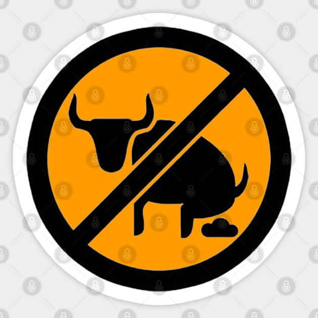 No Bull Shit Sticker by  The best hard hat stickers 